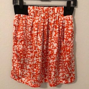 Abstract print skirt